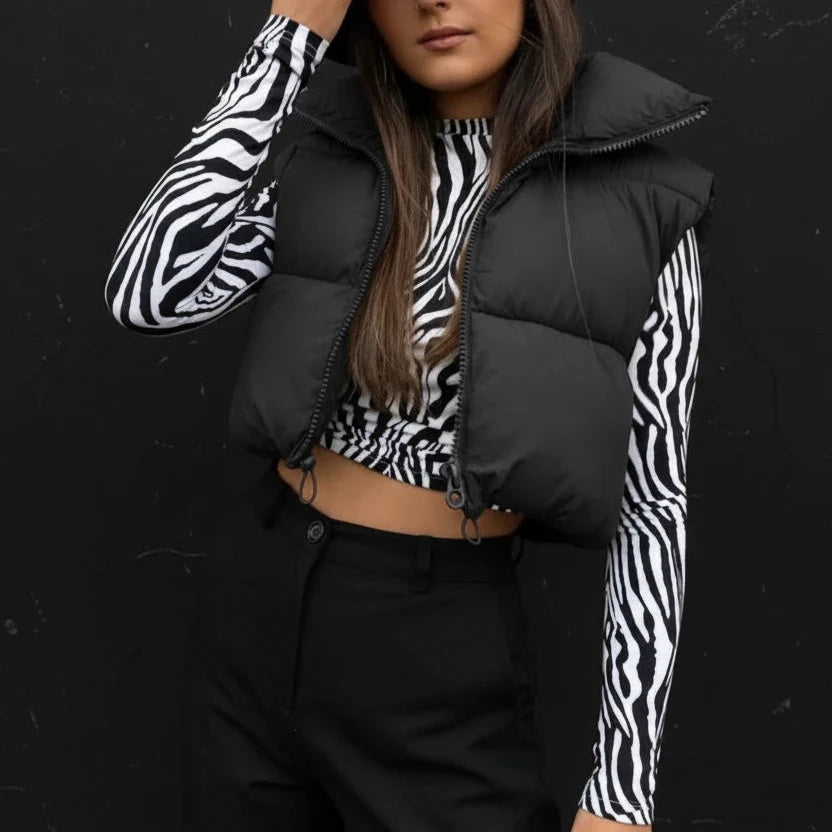 Women's Quilted Stand-Collar Vest Zenflow Active