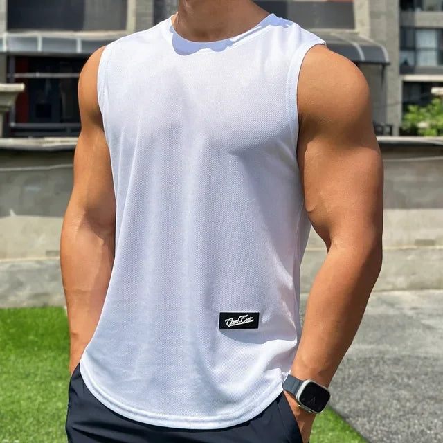 Men's Gym Tank top, Sleeveless Shirt, Breathable Sports Vest - Zenflow Active