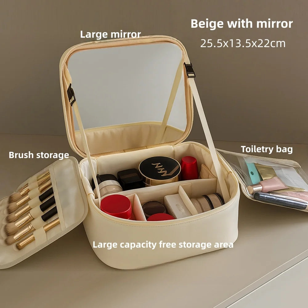 Makeup Bag With LED Mirror