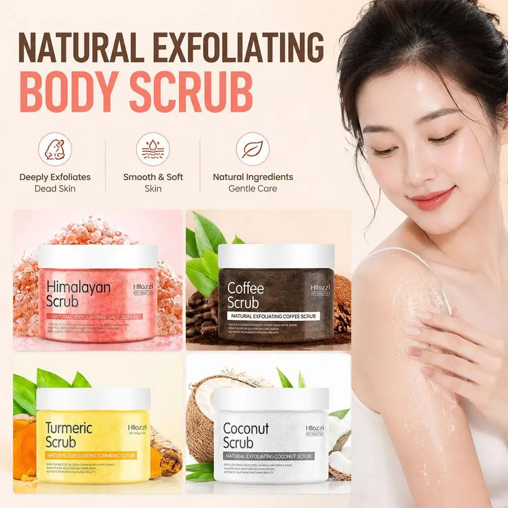 Exfoliating Body Salt Scrub – 200g | Himalayan, Coffee, Turmeric & Coconut - Zenflow Active