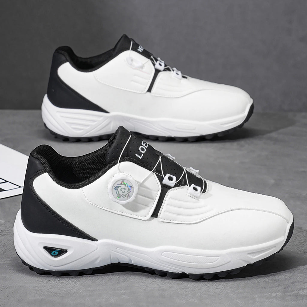 Men's Golf Shoes | Non-Slip Rotating Button Athletic Shoes for Ultimate Comfort - Zenflow Active