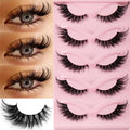 Cat Eye False Lashes — Winged, Natural Length, 3 Boxes (15 Pairs) - Zenflow Active