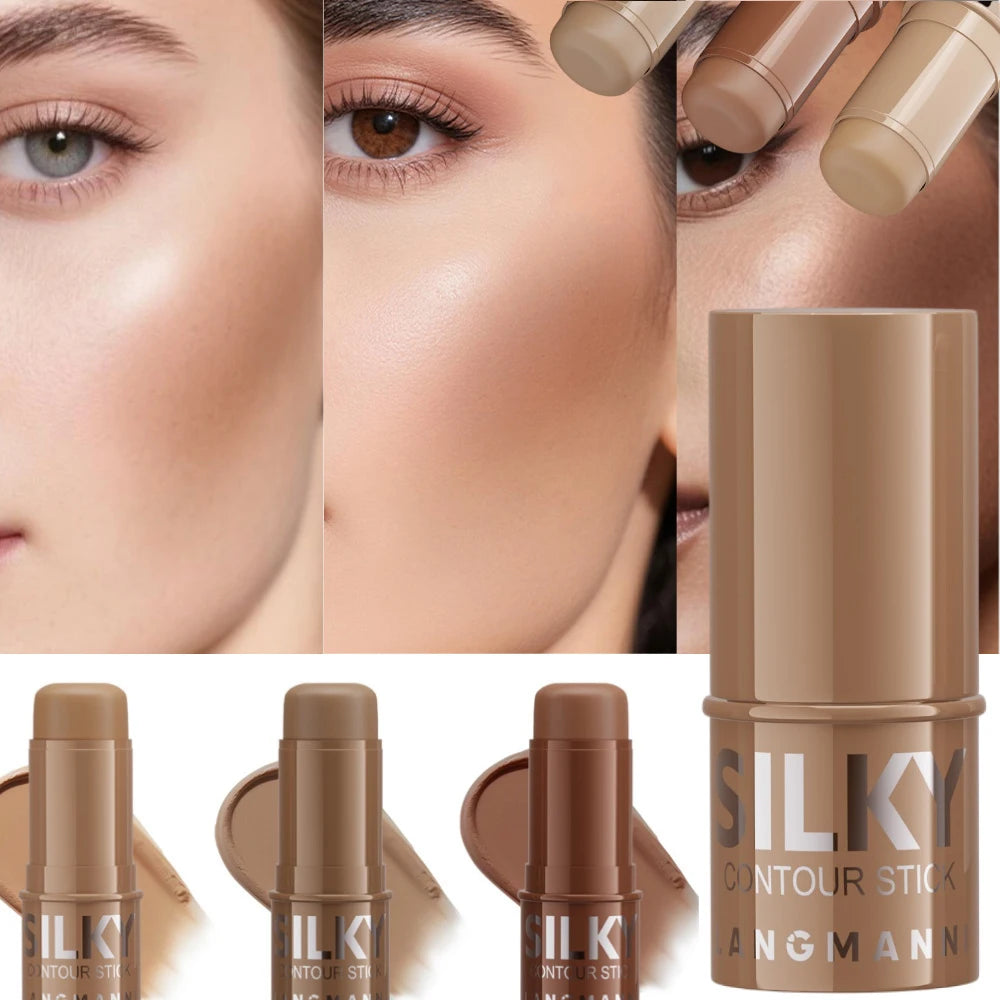 3-in-1 Contour, Bronze & Highlight Stick – Cream Formula - Zenflow Active