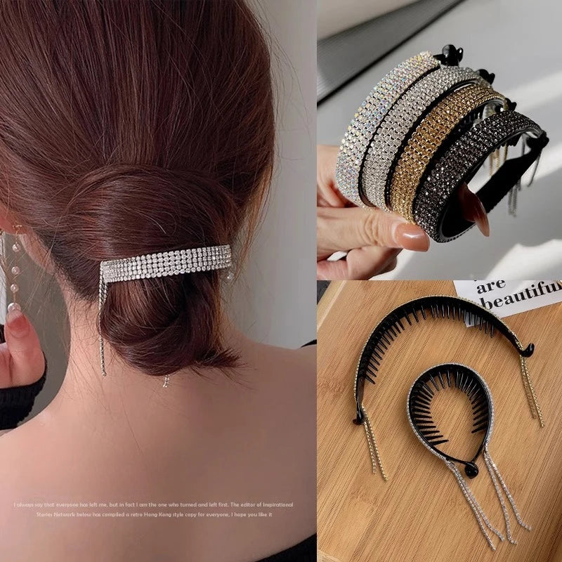 Elegant Luxury Rhinestone Hair Claws - Zenflow Active