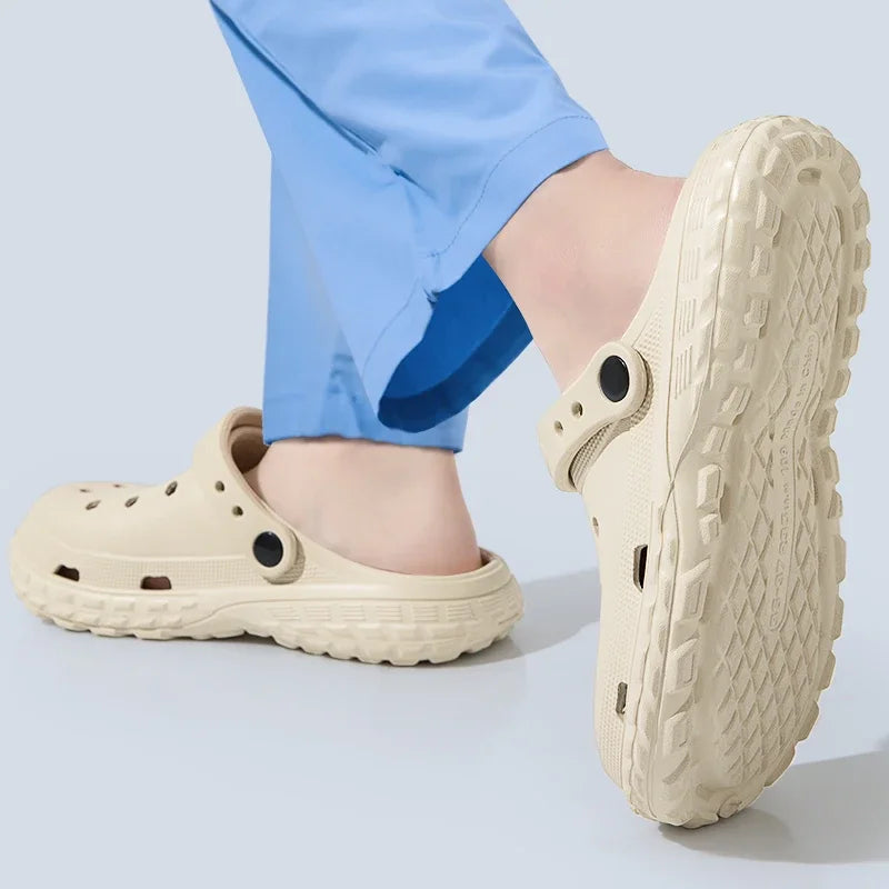 Unisex EVA Clogs & Sandals — Non-Slip, Thick Soft Sole, Closed Toe, Summer Beach Shoes - Zenflow Active