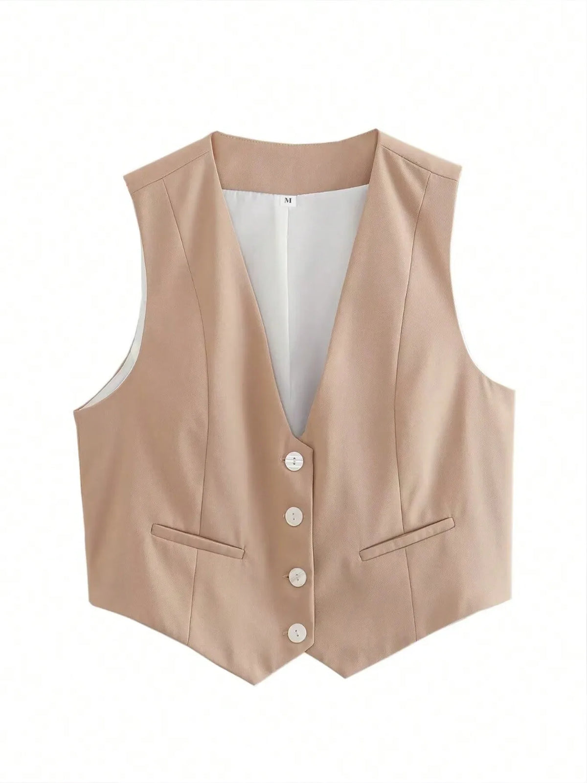Sleeveless V-Neck Blazer Vest - Zenflow Active