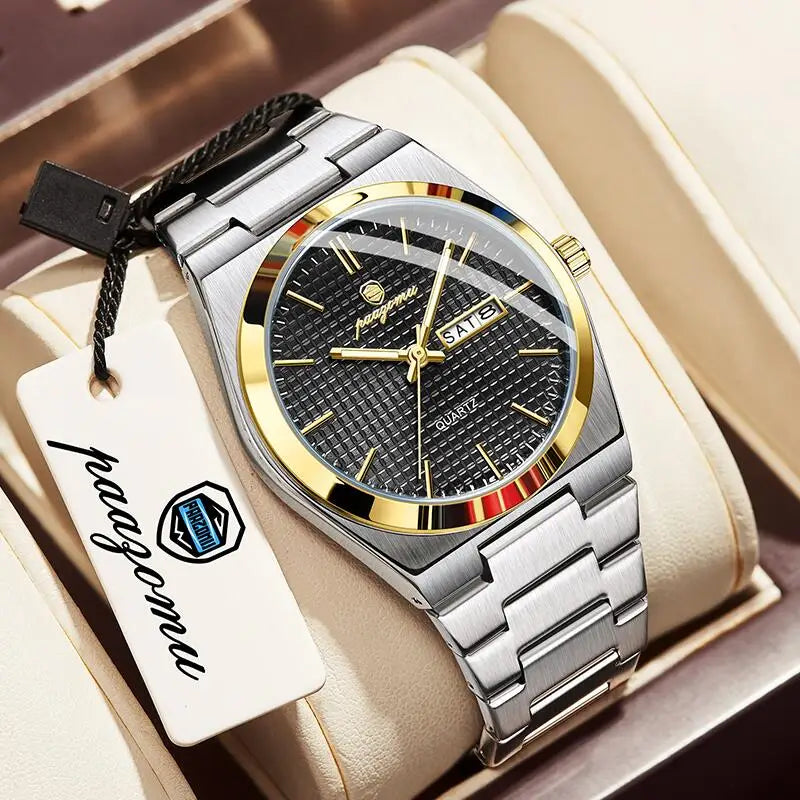 PAAZOMU M821 Chronograph Men's Watch — Automatic, Luminous, Waterproof, 9 Colourways - Zenflow Active
