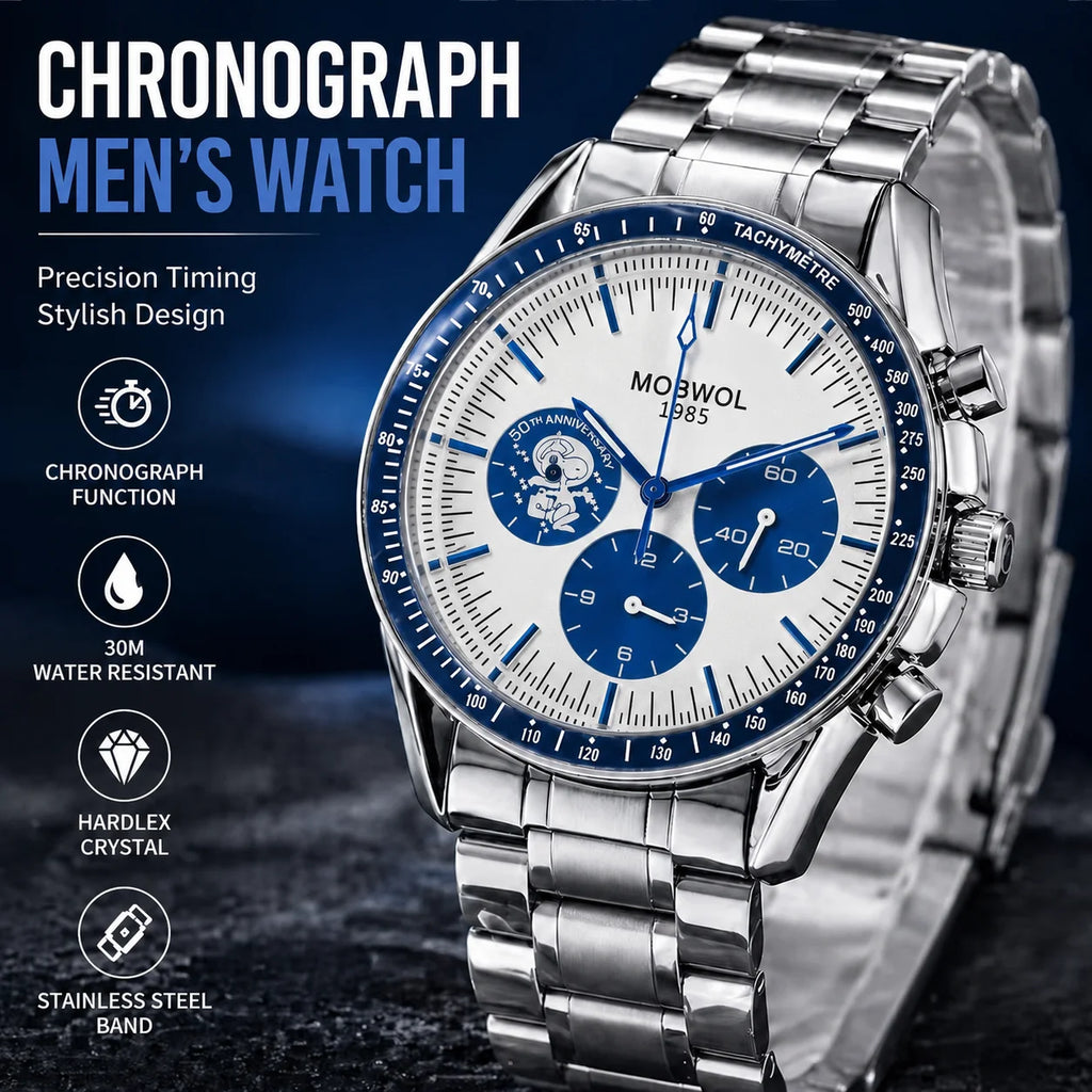 2026 Men Watch Luminous Calendar Business Quartz - Zenflow Active