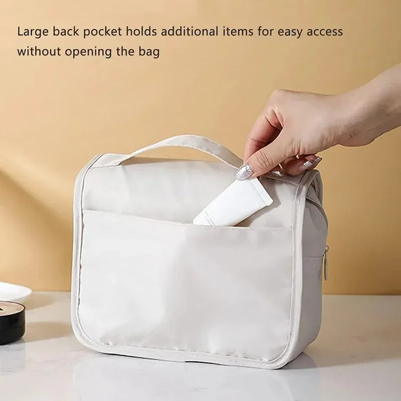 Waterproof Hanging Makeup Organiser — Travel Toiletry Bag with Hook - Zenflow Active