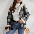 Women's Hooded Plaid Zip Jacket Zenflow Active