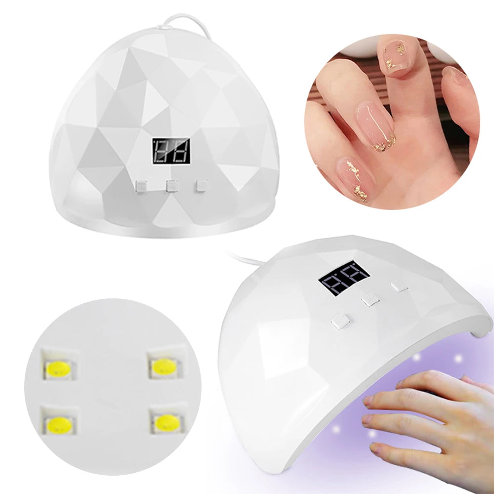 UV/LED Nail Curing Lamp 88W – 18 LEDs, Eye Protection | Home & Salon Use - Zenflow Active