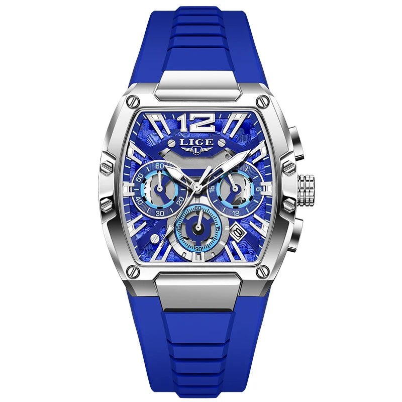 LIGE Men's Chronograph Sports Watch - Zenflow Active