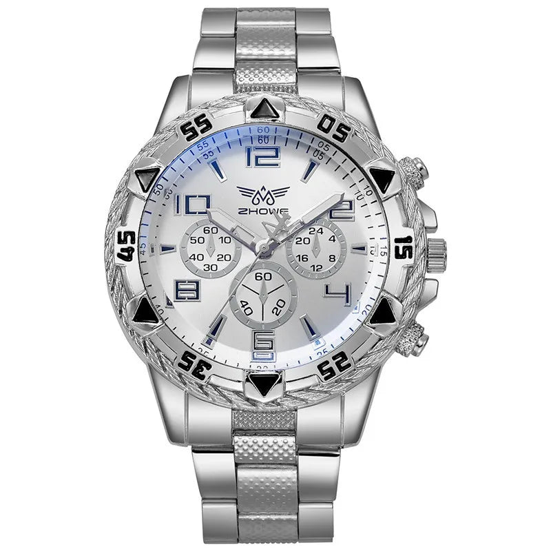 Watch For Men High Quality, Luxury, Simple WristWatch, Business, Full Steel, Sports - Zenflow Active