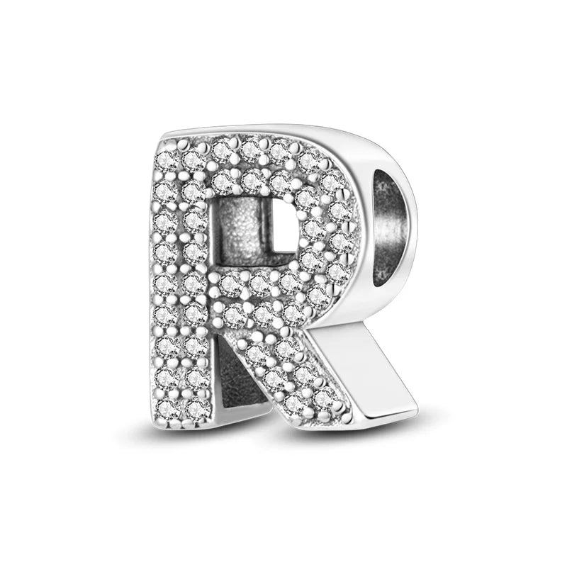 Charms Fit Original Bracelet A-Z Alphabet Charms Beads 925 Sterling Silver 26 Letters Charm for Women Girl DIY Fine Jewelry Gift - Zenflow Active