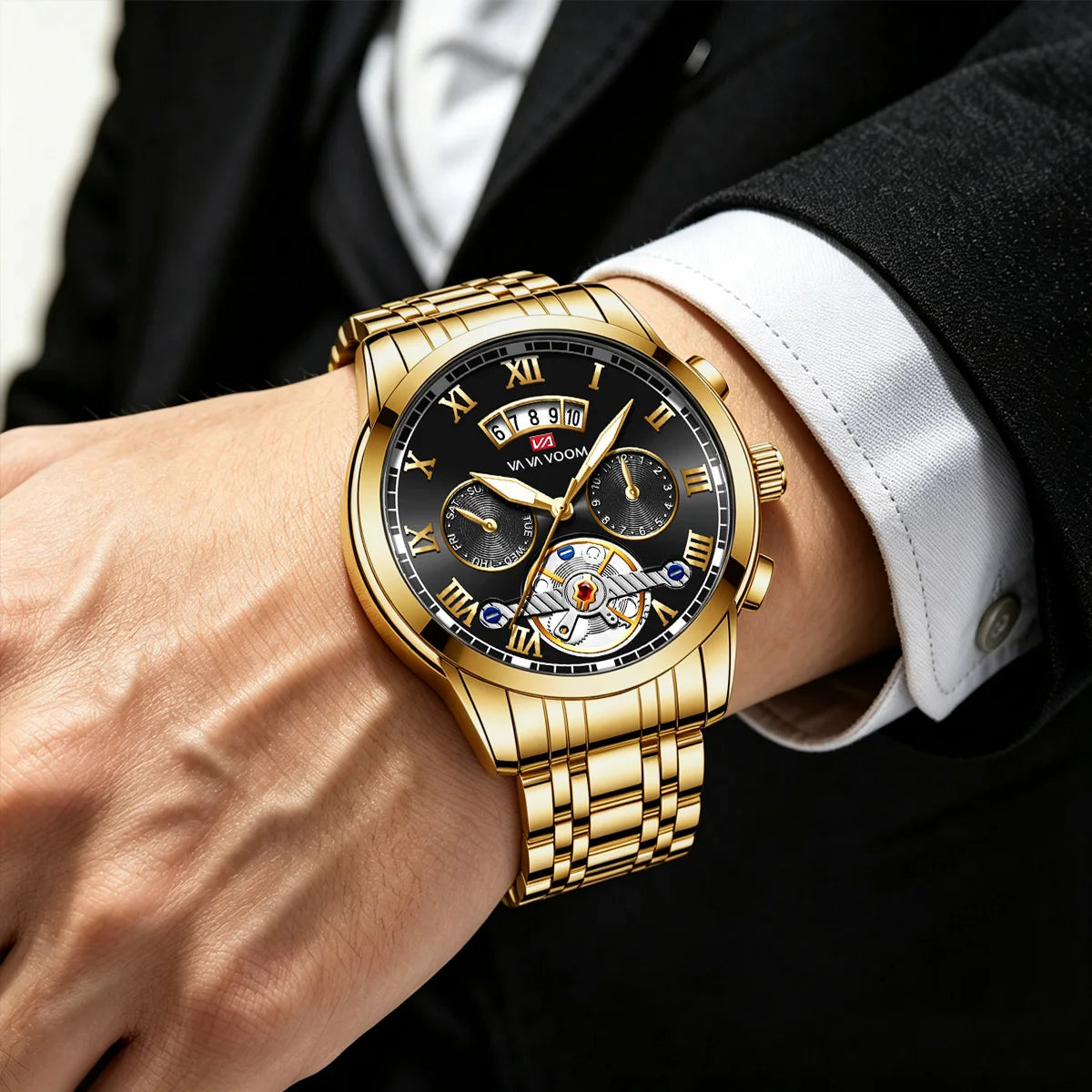 Relogio Masculino Top Brand Men's Luxury Watch Stainless Steel Luminescence Clock - Zenflow Active