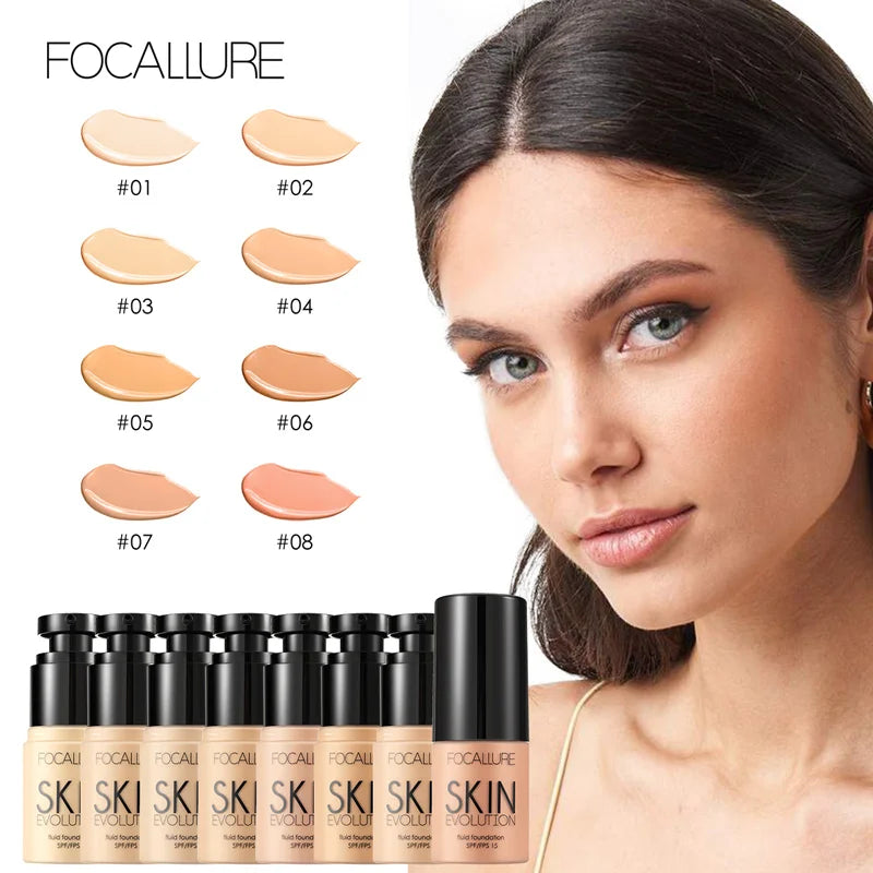 Focallure 8 Colors Face Foundation Makeup Base - Zenflow Active