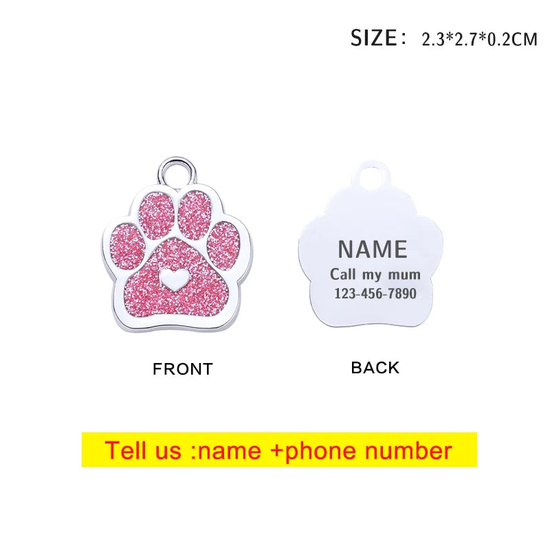 Personalised Pet ID Tag | Custom Laser-Engraved Dog & Cat Tag - Zenflow Active