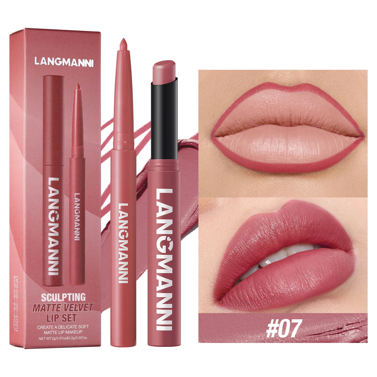 Integrated waterproof lipliner + lipstick - Zenflow Active