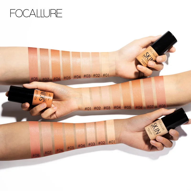 Focallure 8 Colors Face Foundation Makeup Base - Zenflow Active