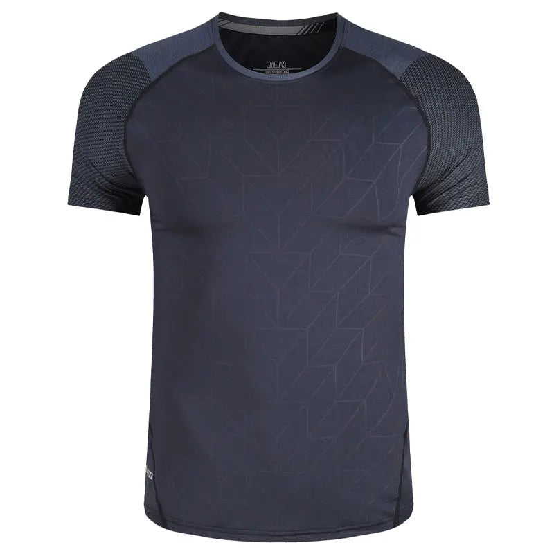 Men's Gym/Running/Jogging Short Sleeve Patchwork Print - Zenflow Active