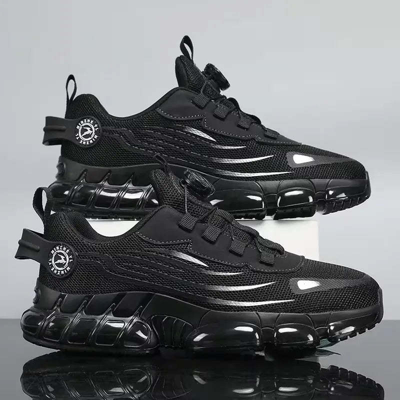 Men's Mesh Outdoor Casual Sneakers | Breathable Height-Increasing Walking & Hiking Shoes - Zenflow Active