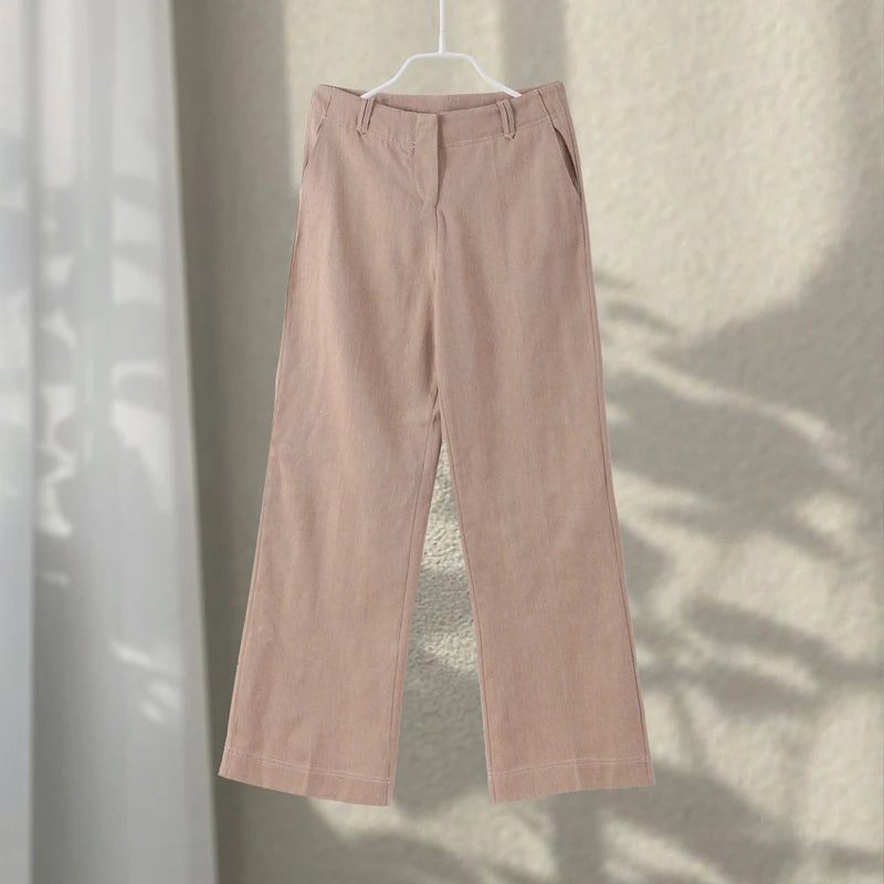 Women's Cropped Jacket & Straight-Leg Trousers Set Zenflow Active