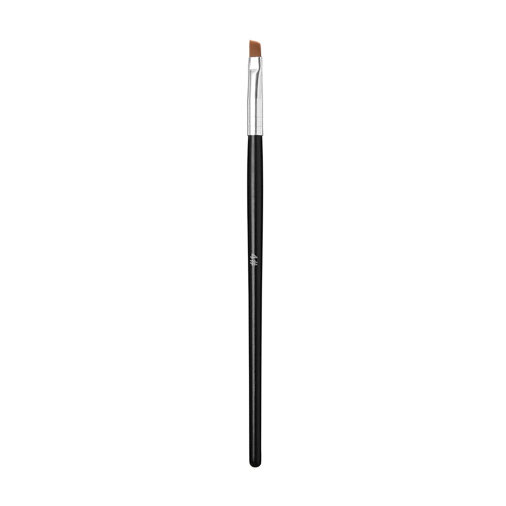 Nail Art Brush – Flat & Tilted Head | Nylon Hair, Wooden Handle | Sizes 1–6 - Zenflow Active