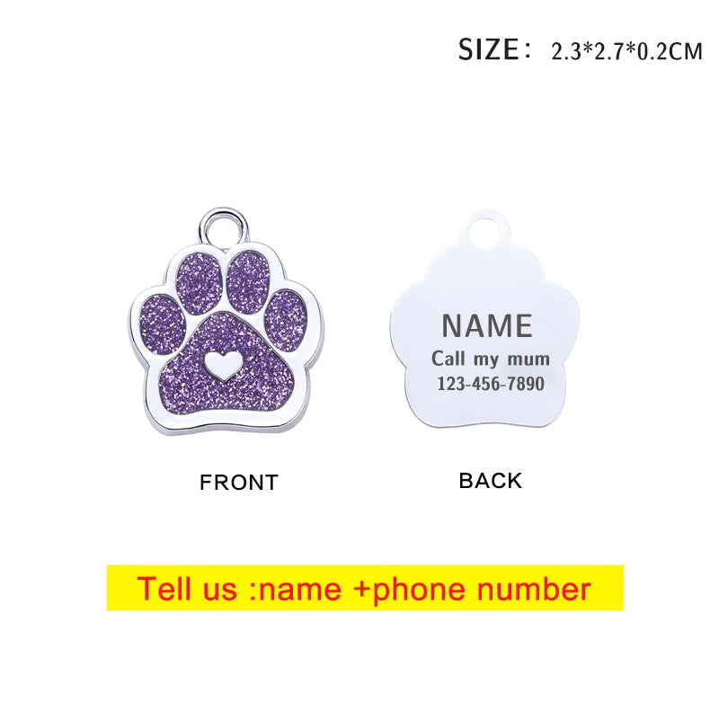 Personalised Pet ID Tag | Custom Laser-Engraved Dog & Cat Tag - Zenflow Active