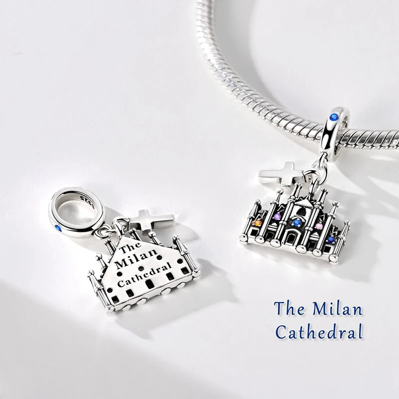 Fit Original Bracelet Charms DIY 925 Silver Tokyo Paris Rome Vienna Constructions Charm Beads Spring Festival Jewelry Gift - Zenflow Active