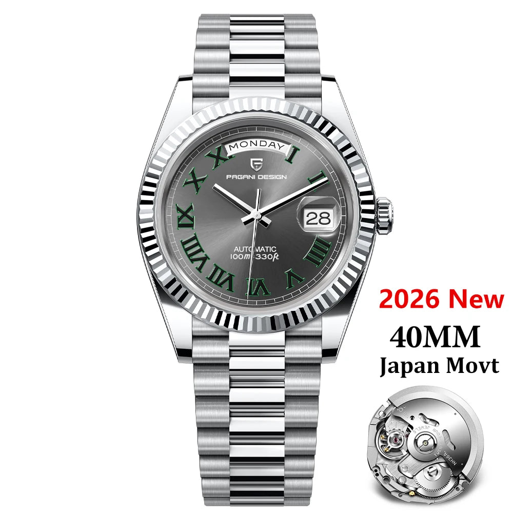 Pagani Design DD40 Automatic Watch | Sapphire Crystal | NH36A or MIYOTA Movement - Zenflow Active