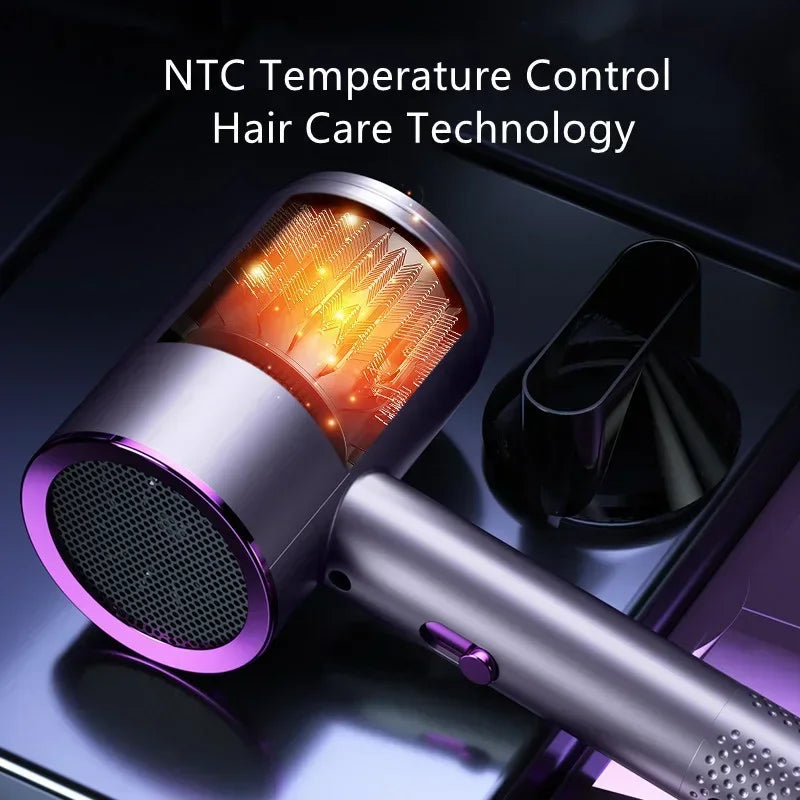 Professional Negative Ion Hair Dryer — High Speed, Low Noise, Dual Voltage - Zenflow Active