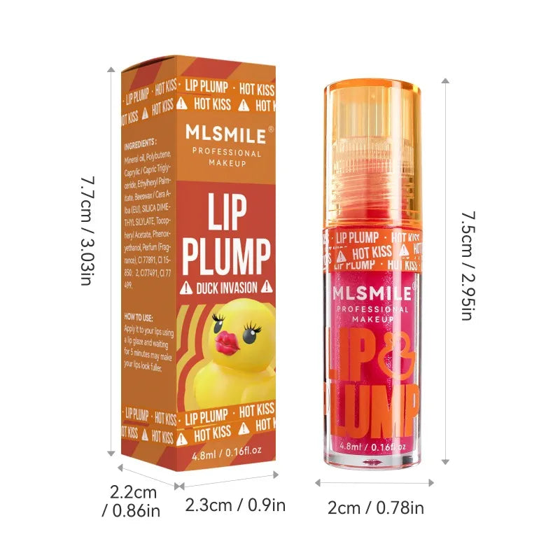 Duck Lip Plumping Oil Gloss — Mirror Finish, Long-Lasting Moisture - Zenflow Active