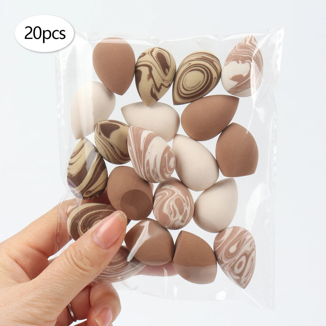 10/20/30/50/100Pcs Mini Makeup Sponges, Expand When Exposed to Water, Can Be Used Both Wet and Dry, Suitable for All Skin Types