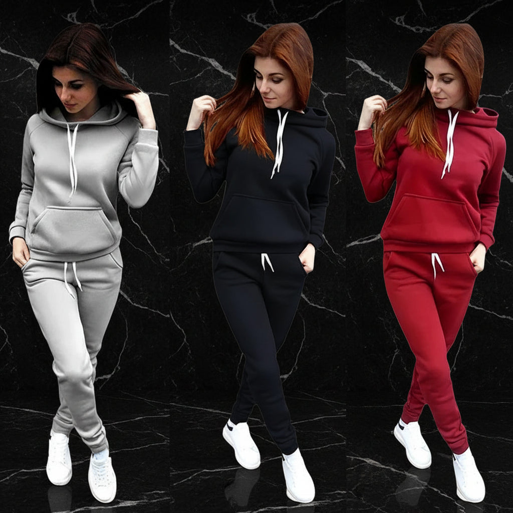 Women’s Hooded Sweatshirt and Joggers Set Zenflow Active