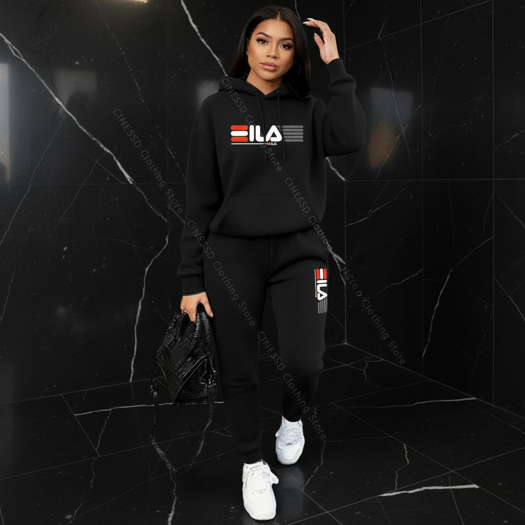 Women's Knit Tracksuit Set – Hoodie & Jogger Pants - Zenflow Active