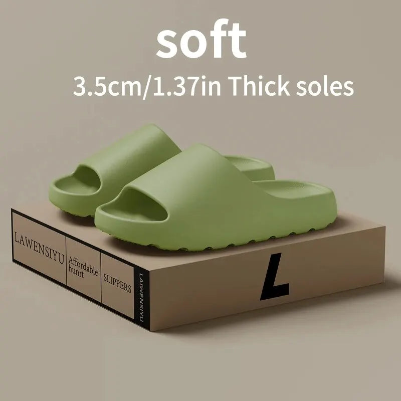 Coconut Cloud Sandals — Thick-Sole, Non-Slip, Unisex Summer Slides - Zenflow Active