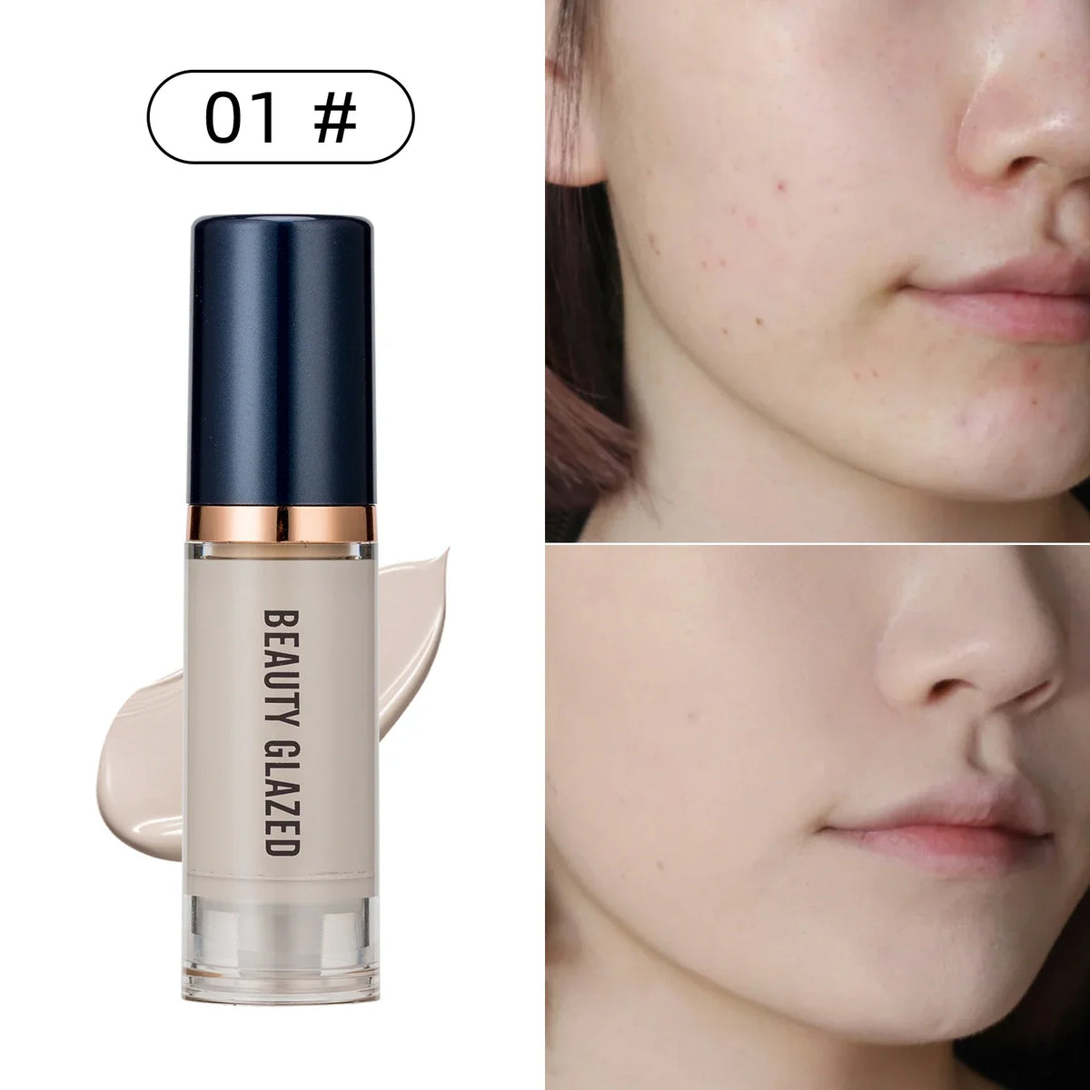 Beauty Glazed 6 Color Liquid Foundation Concealer - Zenflow Active