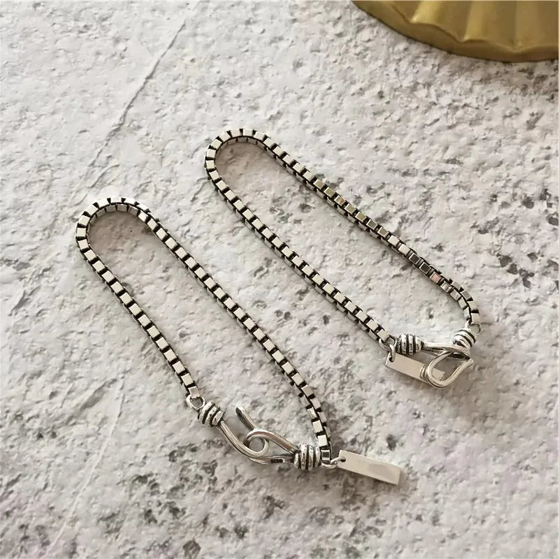 925 Sterling Silver Geometric Bracelet Simple Charm Elegant Women Accessories Birthday Party Gift Exquisite Jewelry Free Shippin - Zenflow Active