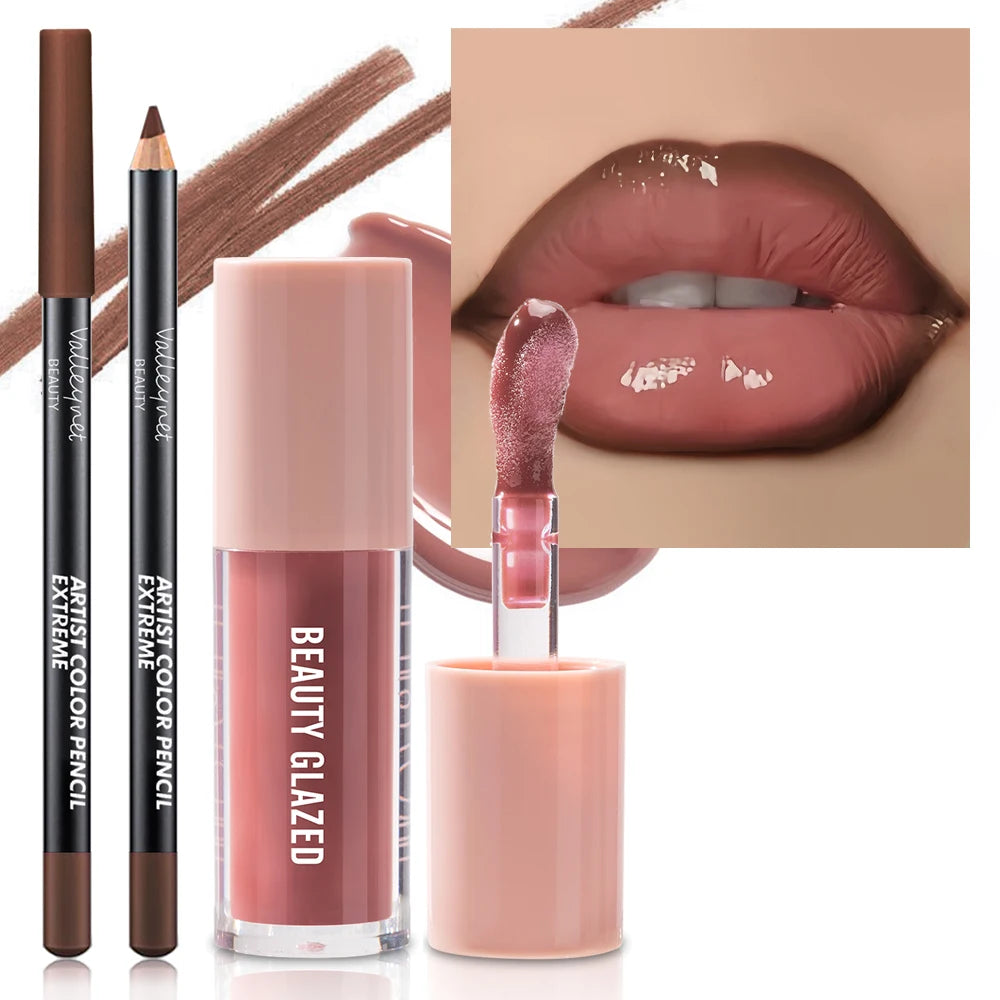 2pcs/Set Velvet Texture Lip Makeup