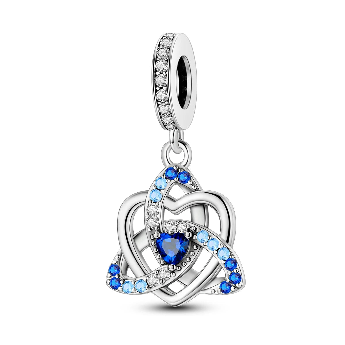 Charms Original 925 Silver Blue Beads Fit Bracelet Pendant Diy For Woman Fine Jewelry - Zenflow Active