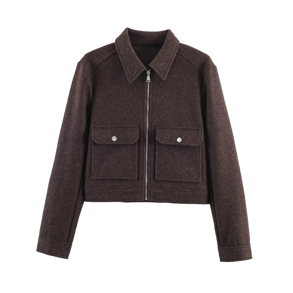 Women’s Loose-Fit Zip-Up Jacket with Pockets Zenflow Active