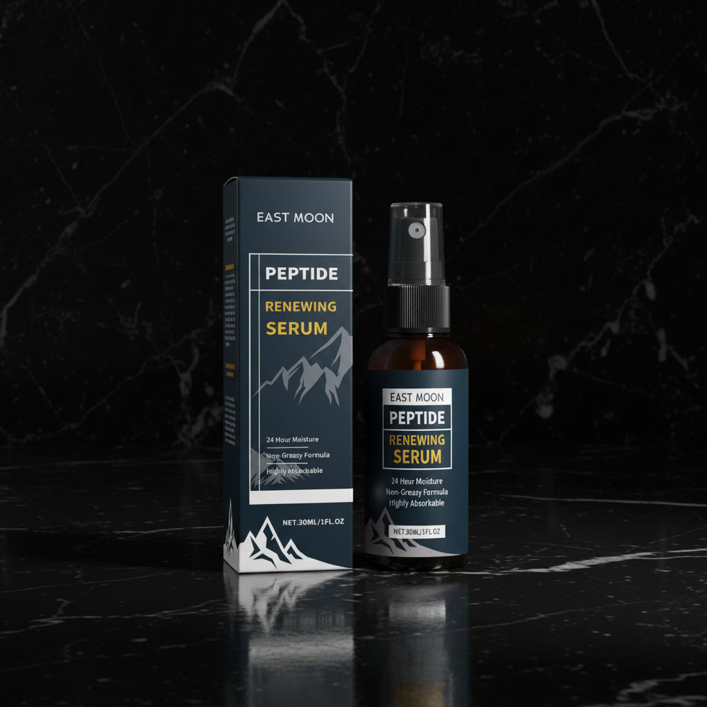 Men's Hydrating Renewing Face Serum Spray with Hyaluronic Acid & Peptides, 30ml - Zenflow Active