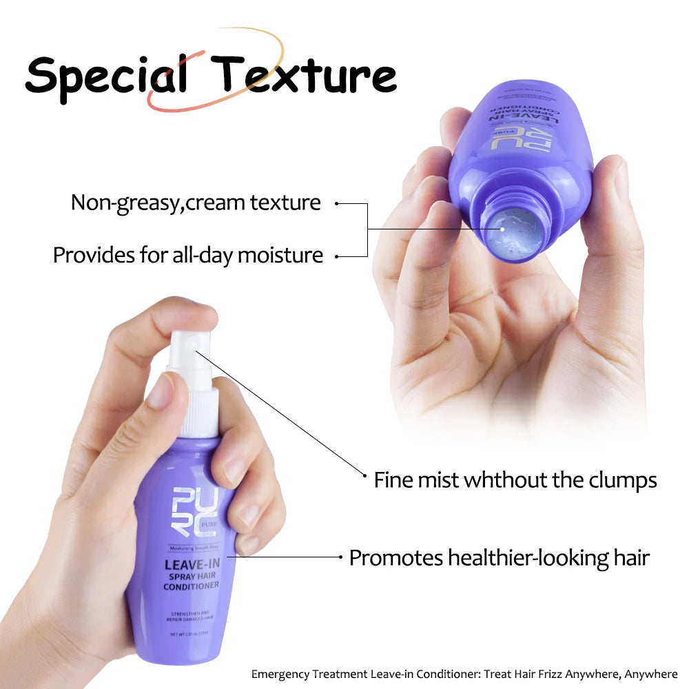 Leave-in Conditioner Coconut Oil Smoothing Spray - Zenflow Active