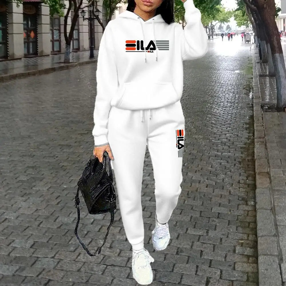 Women's Knit Tracksuit Set – Hoodie & Jogger Pants - Zenflow Active