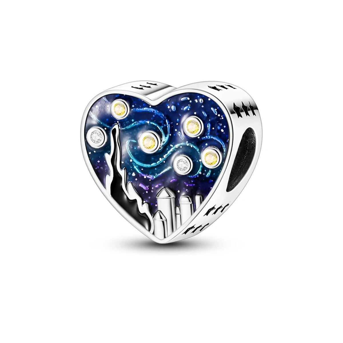 Charms Original 925 Silver Blue Beads Fit Bracelet Pendant Diy For Woman Fine Jewelry - Zenflow Active