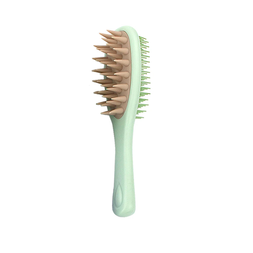 2-in-1 Double-Sided Shampoo Brush & Detangling Comb - Wet or Dry Scalp Care