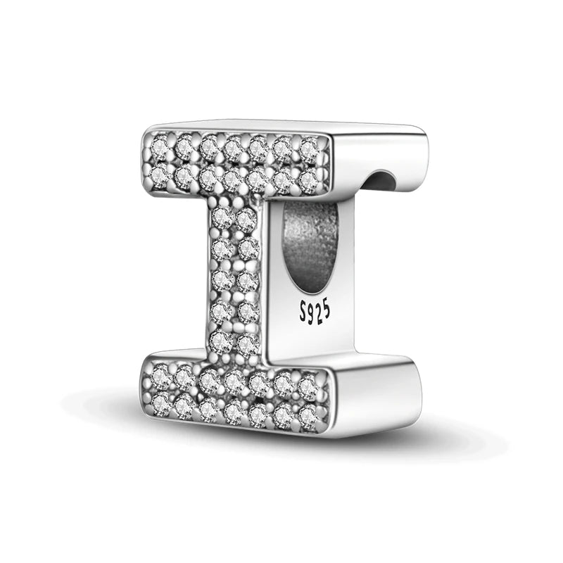 Charms Fit Original Bracelet A-Z Alphabet Charms Beads 925 Sterling Silver 26 Letters Charm for Women Girl DIY Fine Jewelry Gift - Zenflow Active