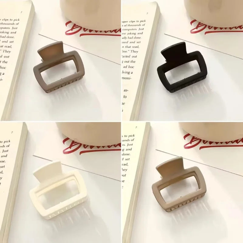 Square Hair Claw Clips — Elegant Lightweight 4-Pack for Women - Zenflow Active