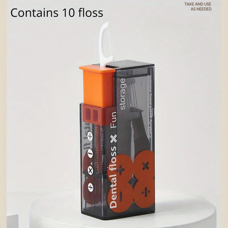 Dental Automatic Floss Storage Box Pop-Up Dental Floss Dispenser With 10Pcs Floss Dental Oral Hygiene Care Portable - Zenflow Active