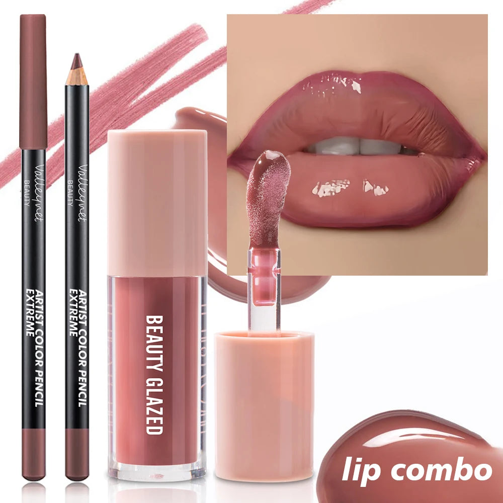 2pcs/Set Velvet Texture Lip Makeup